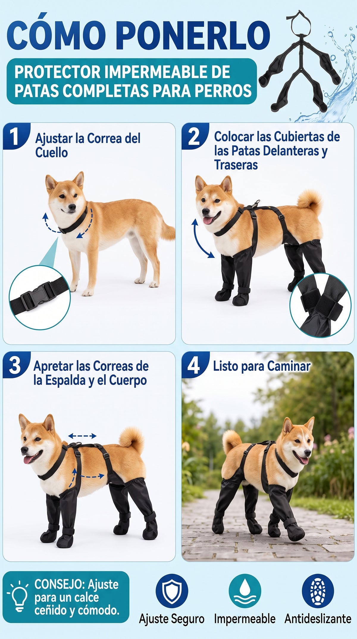 Botas Impermeables con Arnés Integrado